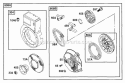 Blower Hsg Rewind Assy Diagram and Parts List for 090202-0104-01  Briggs and Stratton Engine
